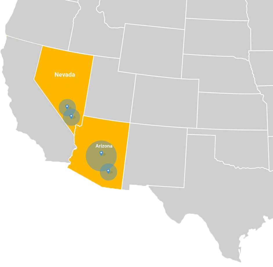 Rooter Ranger Plumbing Locations Map